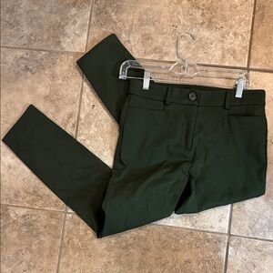 LOFT “The Sutton Skinny” Dark Green Pants
